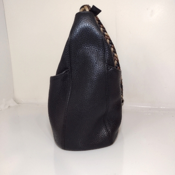 Brighton black pebble leather boho bag - Picture 4 of 10